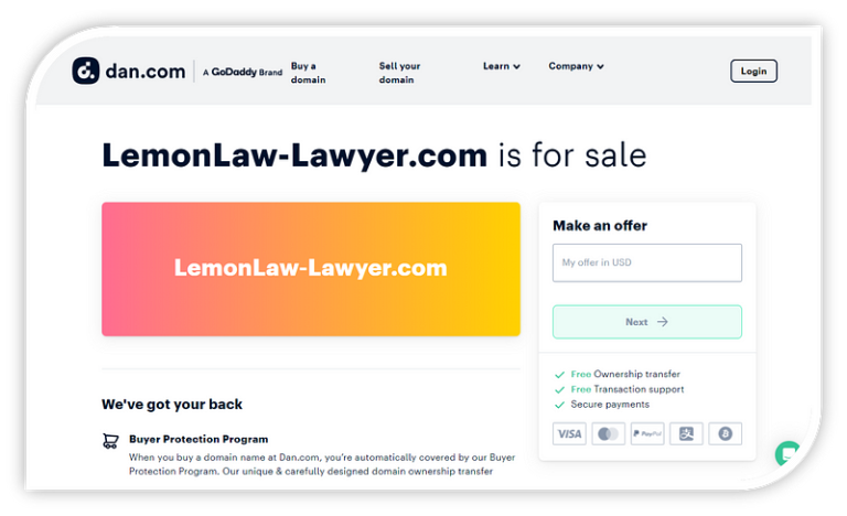 Top 3 Best Lemon Law Domain Names For Lawyer & Attorney!